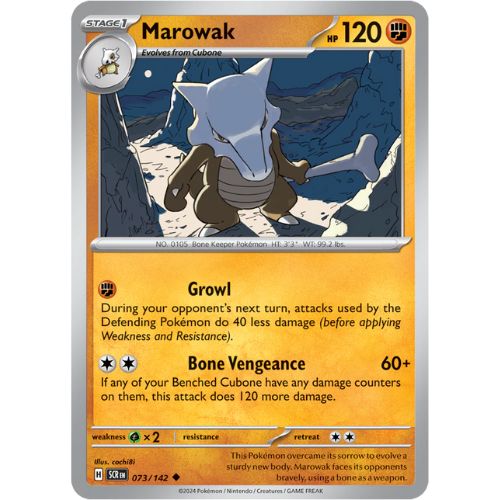 Pokemon SCR073/142 | Marowak