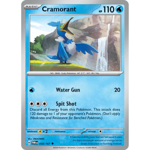 Pokemon TWM058/167 | Cramorant