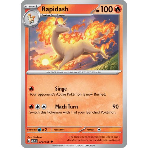 Pokemon MEW078/165 | Rapidash