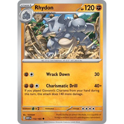 Pokemon MEW112/165 | Rhydon