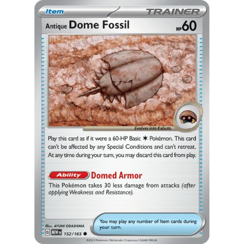 Pokemon MEW152/165 | Antique Dome Fossil
