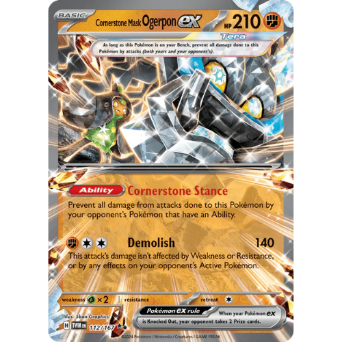 Pokemon TWM112/167 | Cornerstone Mask Ogerpon EX