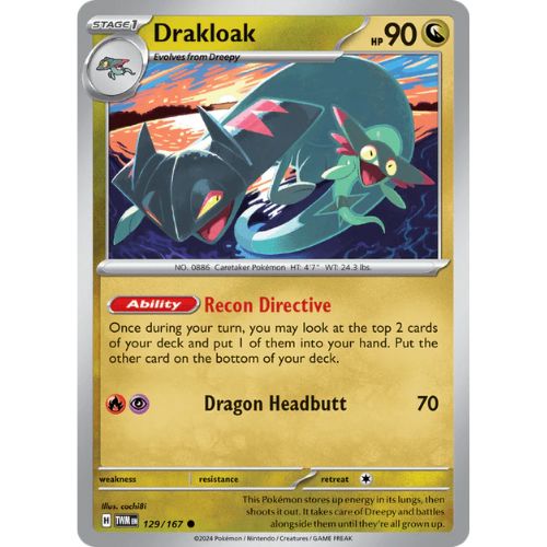 Pokemon TWM129/167 | Drakloak